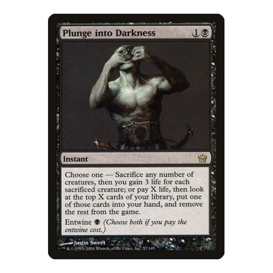 Plunge into Darkness (5DN) #57 Rare (Near Mint) Fifth Dawn Magic: The Gathering: 2004