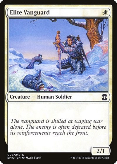 Elite Vanguard (EMA) #8 Common (Foil Lightly Played) Eternal Masters Magic: 2016