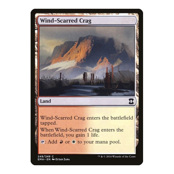Wind Scarred Crag (EMA) #249 Common (Lightly Played) Eternal Masters Magic: The Gathering: 2016
