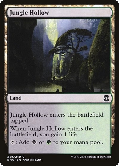 Jungle Hollow (EMA) #239 Common (Lightly Played) Eternal Masters Magic: The Gathering: 2016