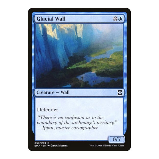 Glacial Wall (EMA) #53 Common (Lightly Played) Eternal Masters Magic: The Gathering: 2016