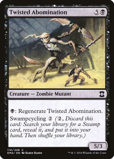Twisted Abomination (EMA) #110 Common (Lightly Played) Eternal Masters Magic: 2016