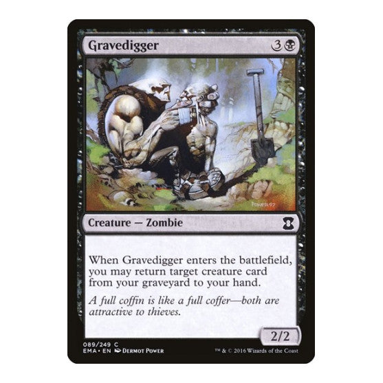 Gravedigger (EMA) #89 Common (Lightly Played) Eternal Masters Magic: The Gathering: 2016