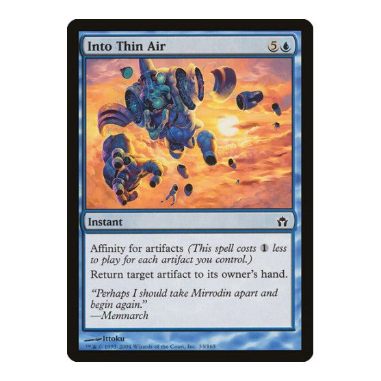 Into Thin Air (5DN) #33 Common (Moderately Played) Fifth Dawn Magic: The Gathering: 2004