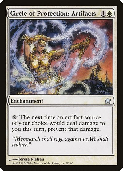 Circle of Protection Artifacts (5DN) #8 Uncommon (Lightly Played) Fifth Dawn Magic: 2004