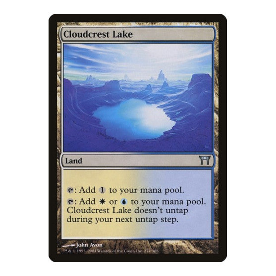 Cloudcrest Lake (CHK) #274 Uncommon (Lightly Played) Champions of Kamigawa Magic: The Gathering: 2004