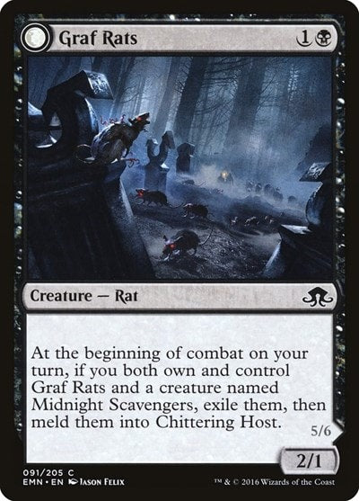 Graf Rats (EMN) #91 Common (Moderately Played) Eldritch Moon Magic: The Gathering: 2016