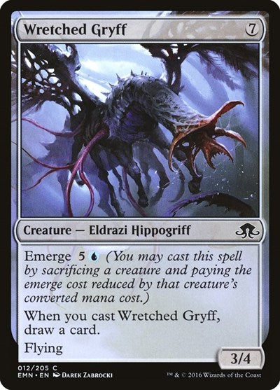 Wretched Gryff (EMN) #12 Common (Lightly Played) Eldritch Moon Magic: The Gathering: 2016