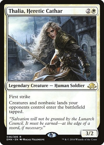 Thalia Heretic Cathar (EMN) #46 Rare Eldritch Moon Magic: The Gathering: 2016