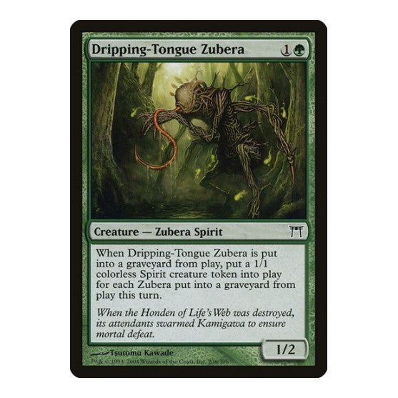 Dripping Tongue Zubera (CHK) #206 Common (Heavily Played) Champions of Kamigawa Magic: The Gathering: 2004