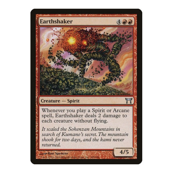 Earthshaker (CHK) #165 Uncommon (Lightly Played) Champions of Kamigawa Magic: The Gathering: 2004