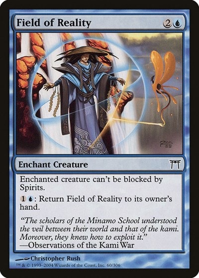 Field of Reality (CHK) #60 Common (Lightly Played) Champions of Kamigawa Magic: The Gathering: 2004