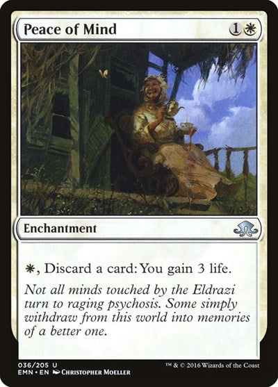 Peace of Mind (EMN) #36 Uncommon (Lightly Played) Eldritch Moon Magic: The Gathering: 2016