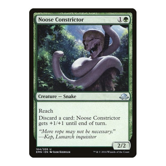 Noose Constrictor (EMN) #164 Uncommon (Lightly Played) Eldritch Moon Magic: The Gathering: 2016