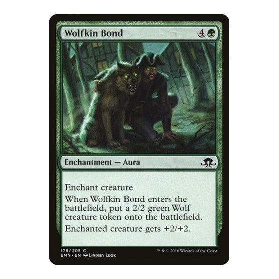 Wolfkin Bond (EMN) #178 Common (Lightly Played) Eldritch Moon Magic: The Gathering: 2016