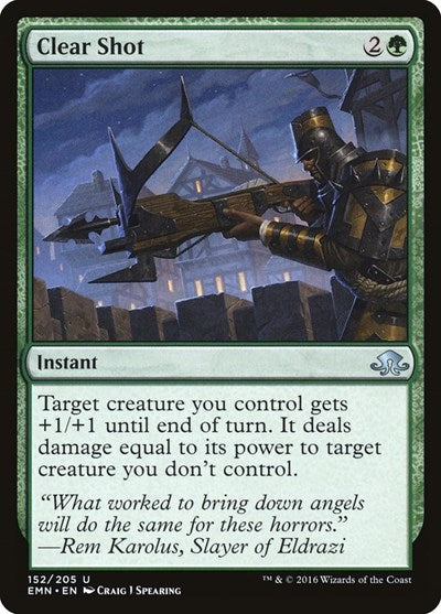 Clear Shot (EMN) #152 Uncommon (Foil Lightly Played) Eldritch Moon Magic: The Gathering: 2016