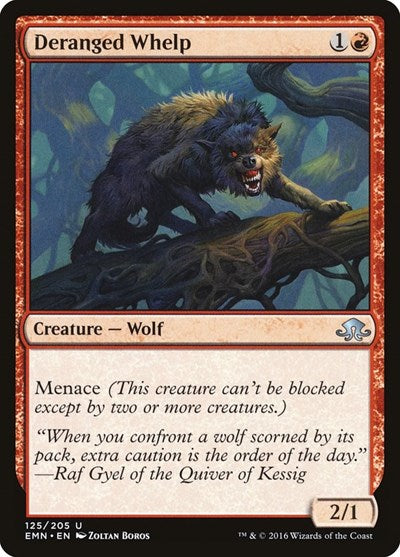 Deranged Whelp (EMN) #125 Uncommon (Lightly Played) Eldritch Moon Magic: The Gathering: 2016