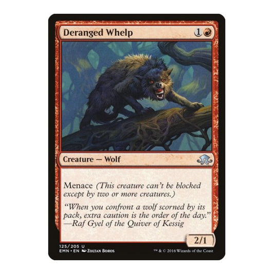 Deranged Whelp (EMN) #125 Uncommon (Lightly Played) Eldritch Moon Magic: The Gathering: 2016