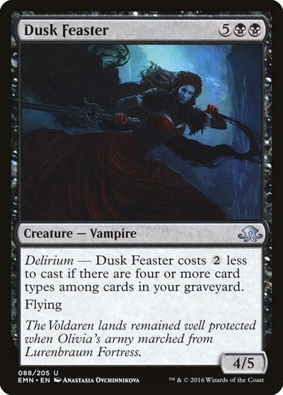 Dusk Feaster (EMN) #88 Uncommon (Lightly Played) Eldritch Moon Magic: The Gathering: 2016