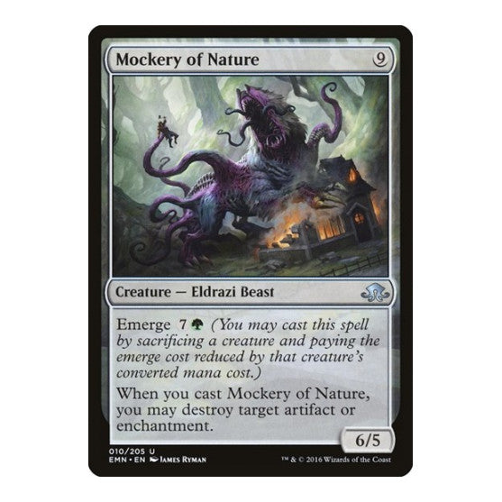 Mockery of Nature (EMN) #10 Uncommon (Lightly Played) Eldritch Moon Magic: The Gathering: 2016