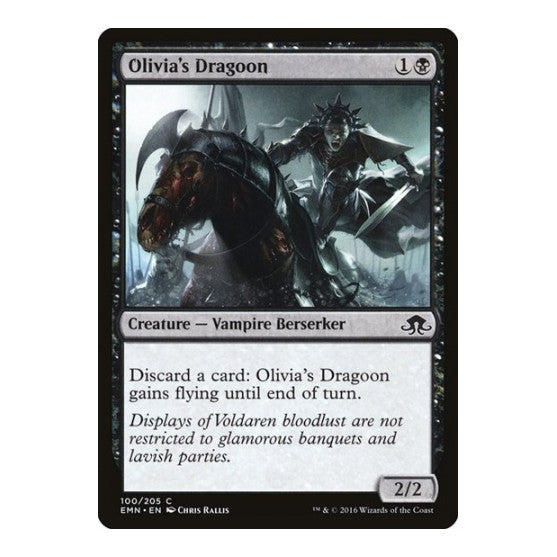 Olivia's Dragoon (EMN) #100 Common (Lightly Played) Eldritch Moon Magic: The Gathering: 2016