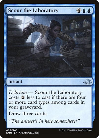 Scour the Laboratory (EMN) #73 Uncommon (Heavily Played) Eldritch Moon Magic: 2016