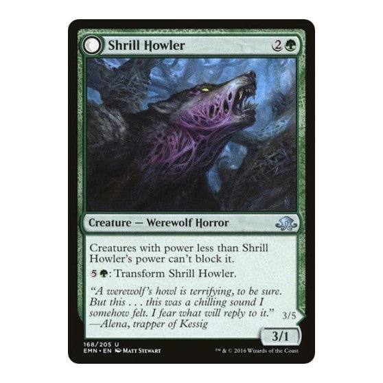 Shrill Howler (EMN) #168 Uncommon (Lightly Played) Eldritch Moon Magic: The Gathering: 2016