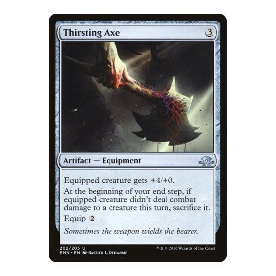Thirsting Axe (EMN) #202 Uncommon (Moderately Played) Eldritch Moon Magic: The Gathering: 2016