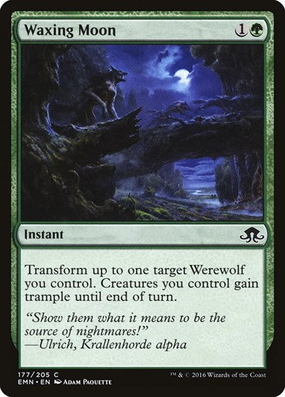 Waxing Moon (EMN) #177 Common (Near Mint) Eldritch Moon Magic: The Gathering: 2016