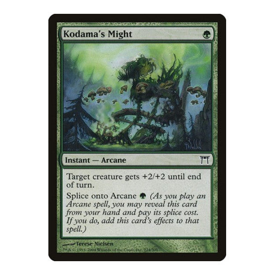 Kodamas Might (CHK) #224 Common (Lightly Played) Champions of Kamigawa Magic: The Gathering: 2004