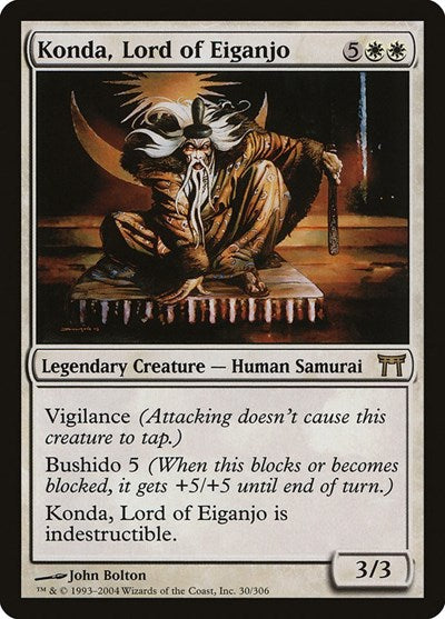 Konda Lord of Eiganjo (CHK) #30 Rare (Lightly Played) Champions of Kamigawa Magic: The Gathering: 2004