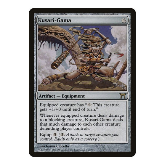 Kusari-Gama (CHK) #260 Rare (Moderately Played) Champions of Kamigawa Magic: The Gathering: 2004