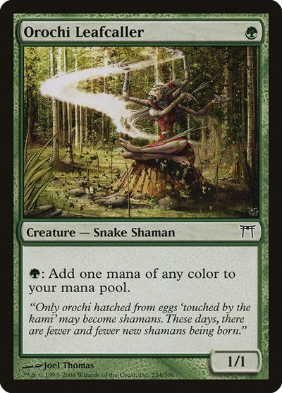 Orochi Leafcaller (CHK) #234 Common (Damaged) Champions of Kamigawa Magic: The Gathering: 2004