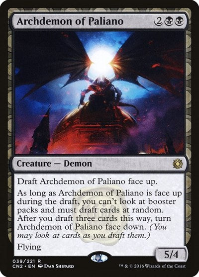 Archdemon of Paliano (CN2) #39 Rare (Near Mint) Conspiracy: Take the Crown Magic: The Gathering: 2016