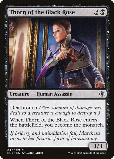 Thorn of the Black Rose (CN2) #48 Common (Lightly Played) Conspiracy: Take the Crown Magic: The Gathering: 2016