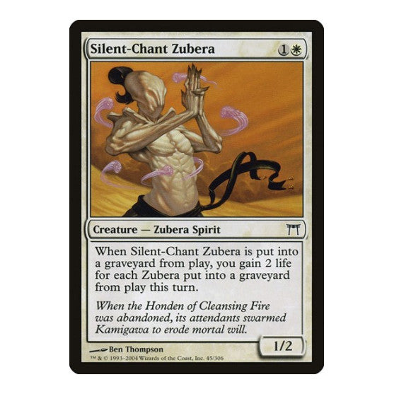 Silent Chant Zubera (CHK) #45 Common (Moderately Played) Champions of Kamigawa Magic: The Gathering: 2004