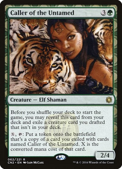Caller of the Untamed (CN2) #62 Rare (Lightly Played) Conspiracy: Take the Crown Magic: The Gathering: 2016
