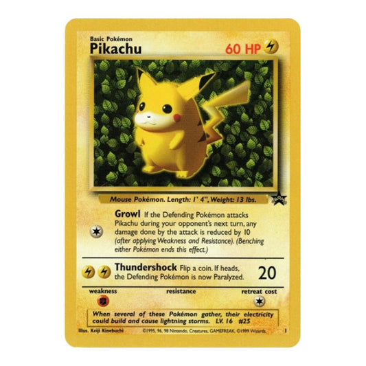 Pikachu (1) (PR) #01/53 Promo WoTC Promo Pokemon: 1999