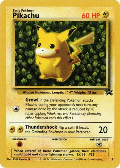 Pikachu 1 (PR) #01/53 Promo WoTC Promo Pokemon: 1999