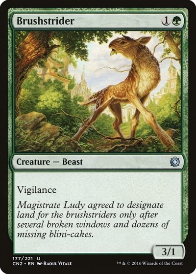Brushstrider (CN2) #177 Uncommon (Lightly Played) Conspiracy: Take the Crown Magic: The Gathering: 2016