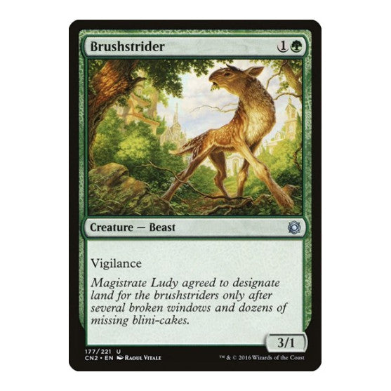 Brushstrider (CN2) #177 Uncommon (Lightly Played) Conspiracy: Take the Crown Magic: The Gathering: 2016
