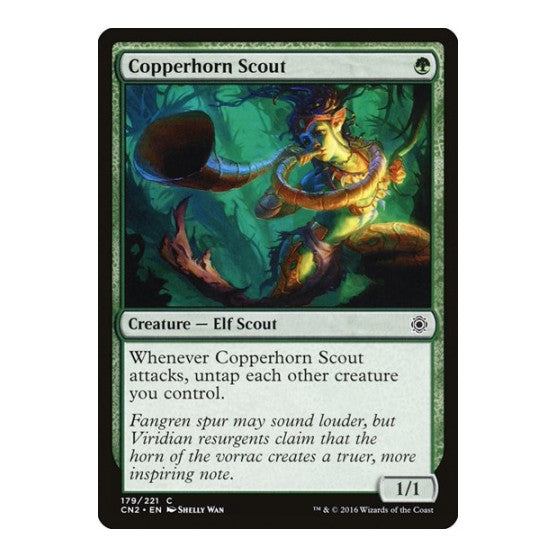 Copperhorn Scout (CN2) #179 Common (Moderately Played) Conspiracy: Take the Crown Magic: The Gathering: 2016