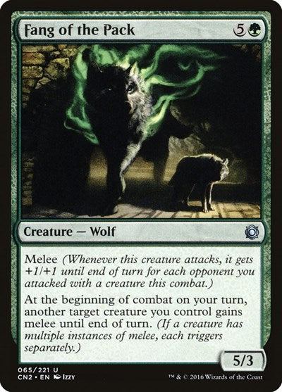 Fang of the Pack (CN2) #65 Uncommon (Lightly Played) Conspiracy: Take the Crown Magic: The Gathering: 2016