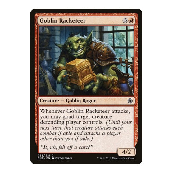 Goblin Racketeer (CN2) #53 Common (Lightly Played) Conspiracy: Take the Crown Magic: The Gathering: 2016