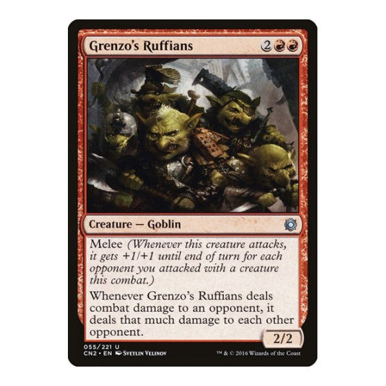 Grenzos Ruffians (CN2) #55 Uncommon (Lightly Played) Conspiracy: Take the Crown Magic: The Gathering: 2016