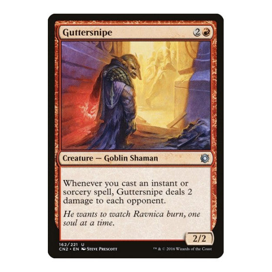 Guttersnipe (CN2) #162 Uncommon (Lightly Played) Conspiracy: Take the Crown Magic: The Gathering: 2016