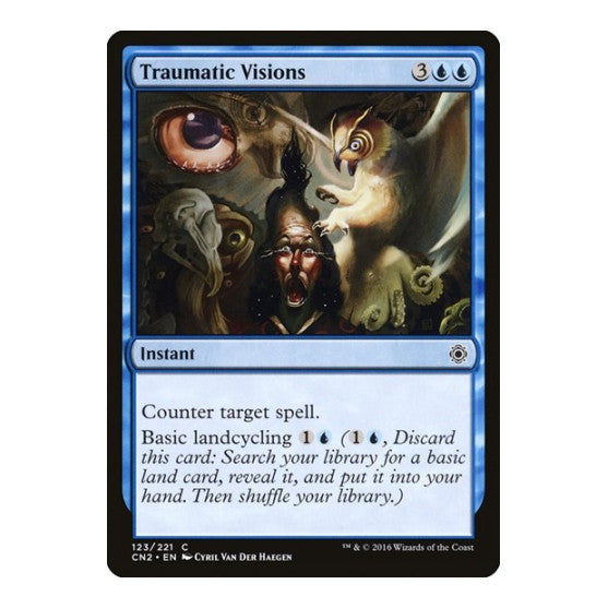 Traumatic Visions (CN2) #123 Common (Lightly Played) Conspiracy: Take the Crown Magic: The Gathering: 2016