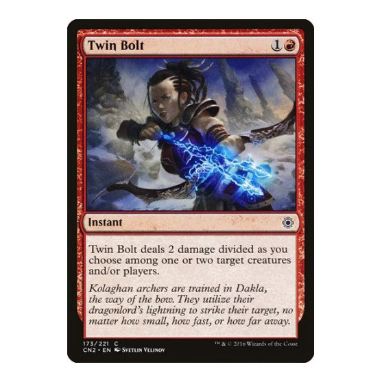 Twin Bolt (CN2) #173 Common (Foil Lightly Played) Conspiracy: Take the Crown Magic: The Gathering: 2016