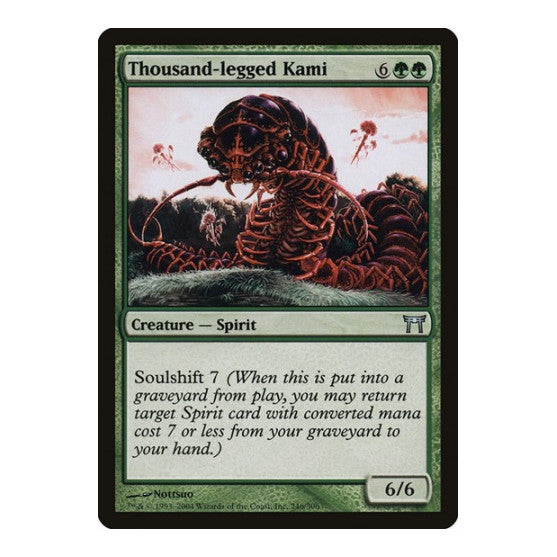 Thousand-legged Kami (CHK) #246 Uncommon (Lightly Played) Champions of Kamigawa Magic: The Gathering: 2004
