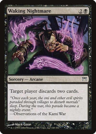 Waking Nightmare (CHK) #149 Common (Moderately Played) Champions of Kamigawa Magic: The Gathering: 2004